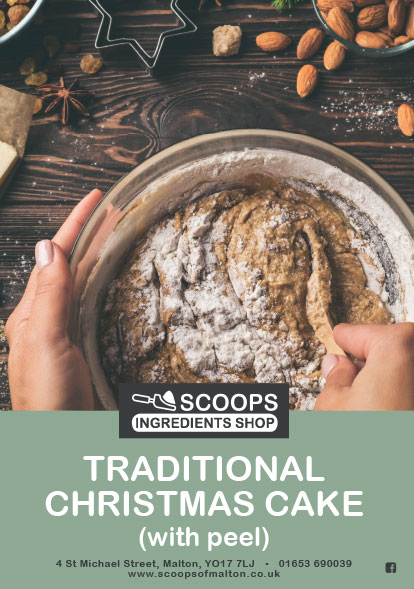 Scoops Traditional Christmas Fruit Cake Pack with Peel