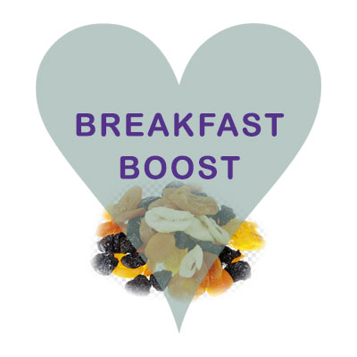Scoops Breakfast Booster (apricot, banana, dates, raisins, sultana)