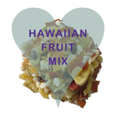 Scoops Hawaiian Fruit Mix (apple, apricot, coconut, golden raisin, sultana, papaya, pineapple, mango, cranberries)