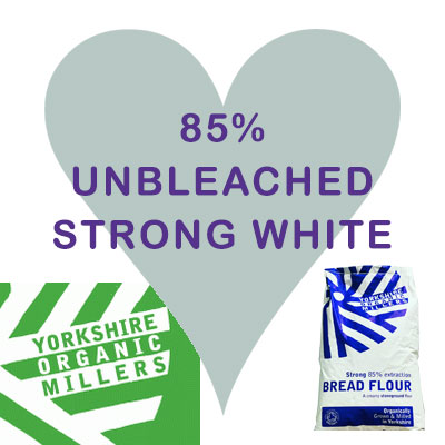 Yorkshire Organic Millers 85% Unbleached Strong White Flour