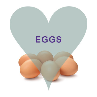 Medium and Large Happy Hen Eggs available at Scoops of Malton